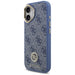 Guess 4G Strass Logo & Big Strap Metal Buttons MagSafe Case