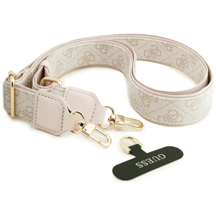 Guess 4G Strass Logo & Big Strap Metal Buttons MagSafe Case