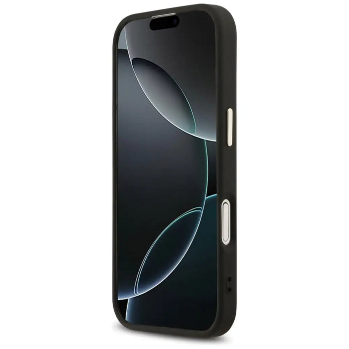 Guess 4G Triangle Logo MagSafe Case за iPhone 17 - черен