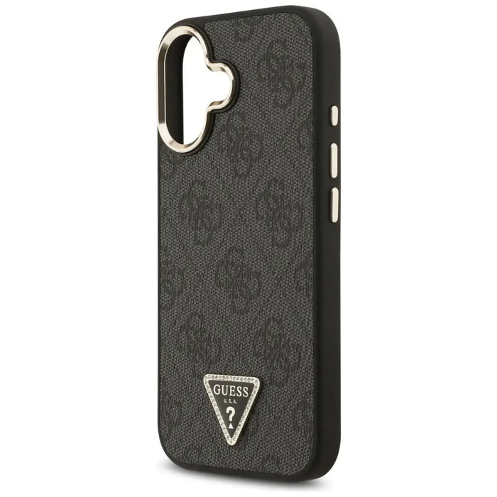 Guess 4G Triangle Logo MagSafe Case за iPhone 17 - черен