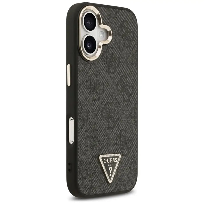 Guess 4G Triangle Logo MagSafe Case за iPhone 17 - черен