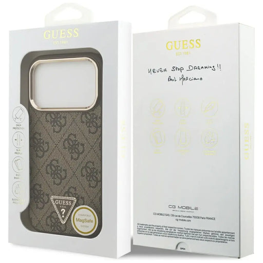 Guess 4G Triangle Logo MagSafe Case за iPhone 17 Pro