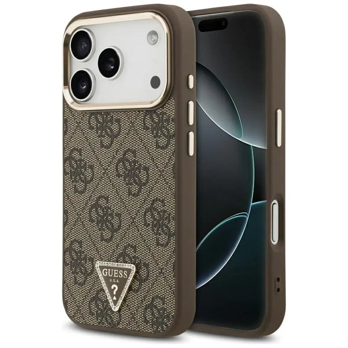 Guess 4G Triangle Logo MagSafe Case за iPhone 17 Pro