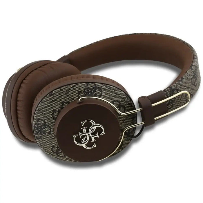 Guess ENC Metal 4G Bluetooth Over-Ear слушалки - кафяви