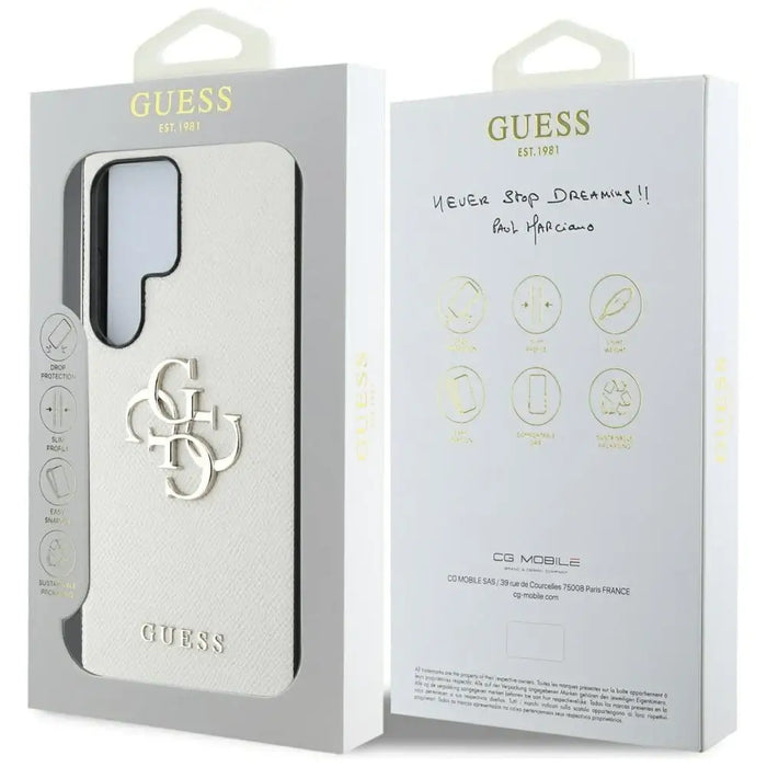 Guess Grained Big 4G Logo Small Classic Logo Case