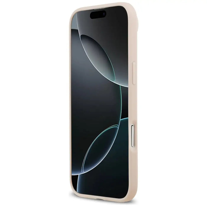 Guess Grained Flowers Classic Logo MagSafe Air Case