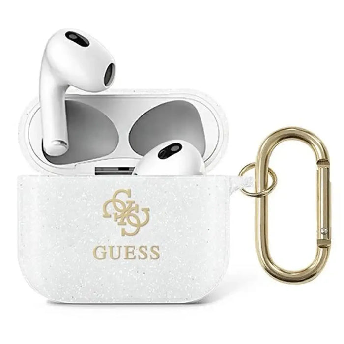 Guess GUA3UCG4GT AirPods 3 покритие Transparent Glitter