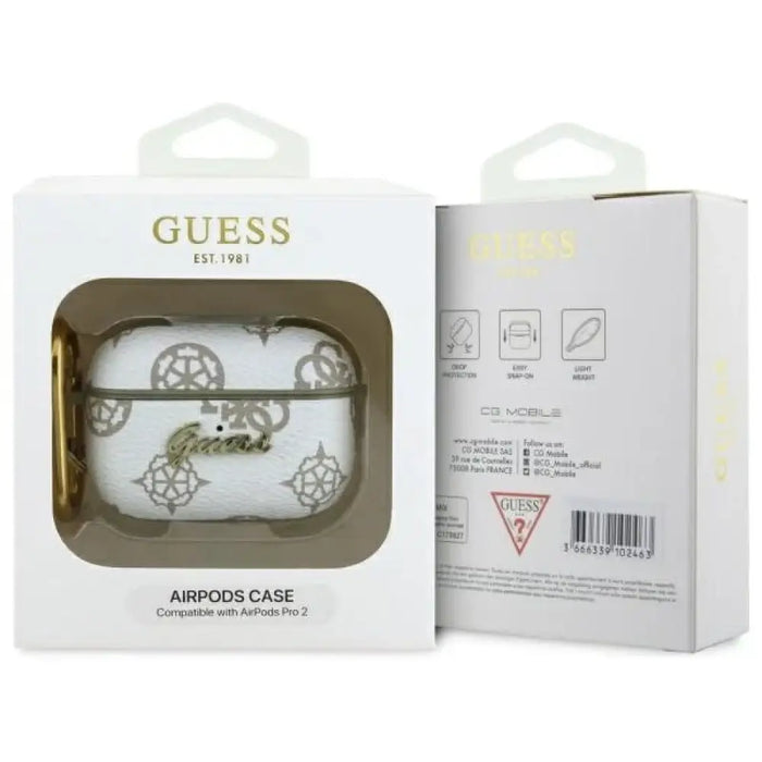 Guess GUAP2PG4GPH AirPods Pro 2 (2022/2023) капак бял/бял