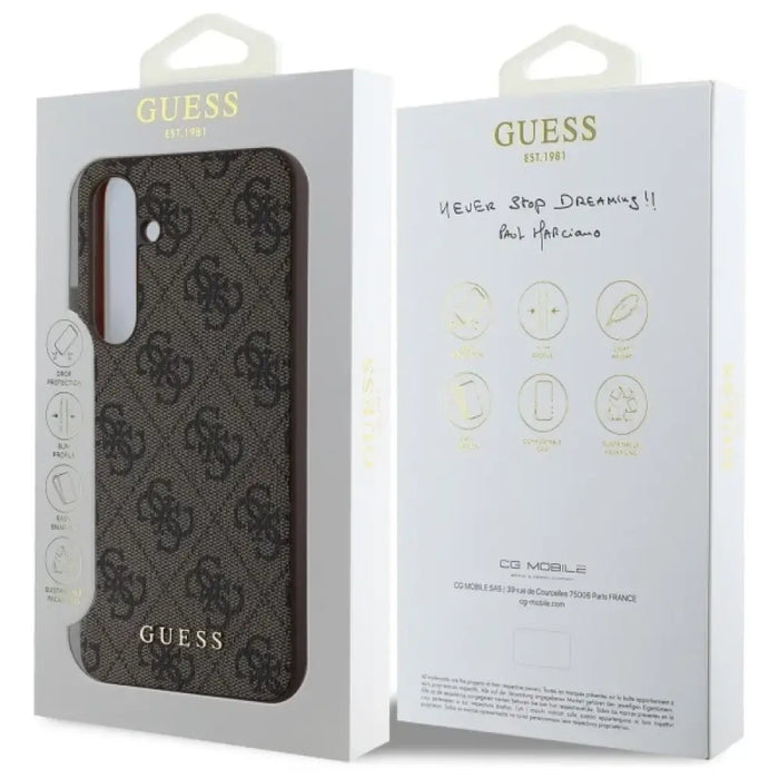 Guess GUHCS24FEG4GFBR S24 FE S721 кафяв/кафяв твърд калъф
