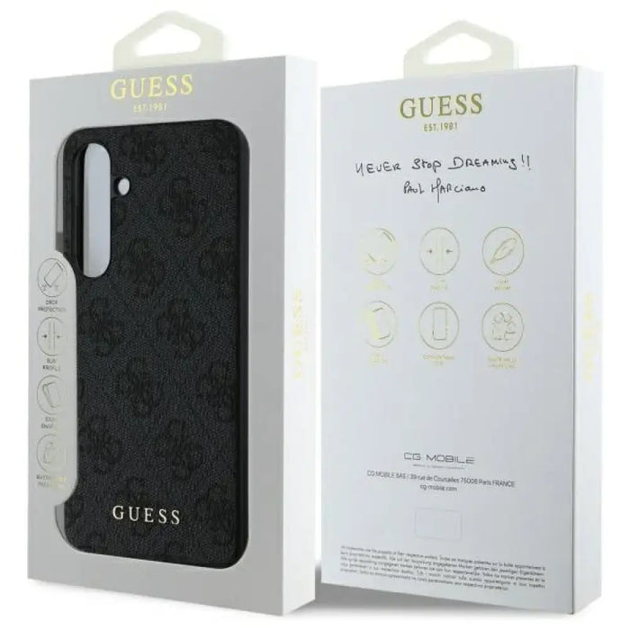 Guess GUHCS24FEG4GFGR S24 FE S721 сив/сив твърд калъф 4G