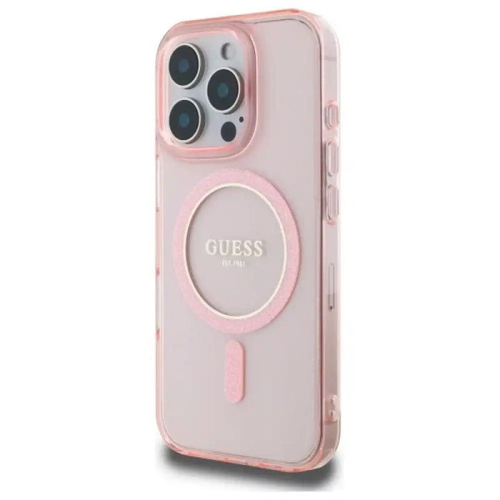 Guess GUHMP16LHFGEREP iPhone 16 Pro 6.3’’ розов/розов твърд