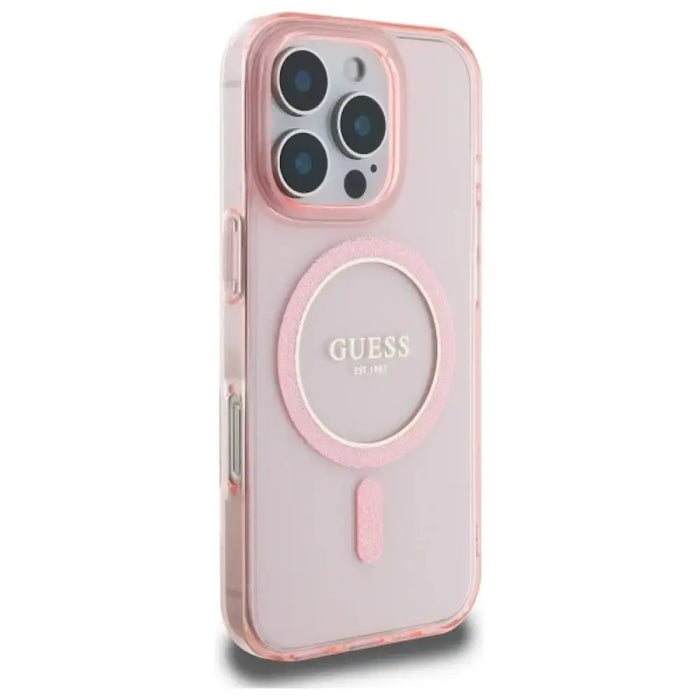 Guess GUHMP16LHFGEREP iPhone 16 Pro 6.3’’ розов/розов твърд