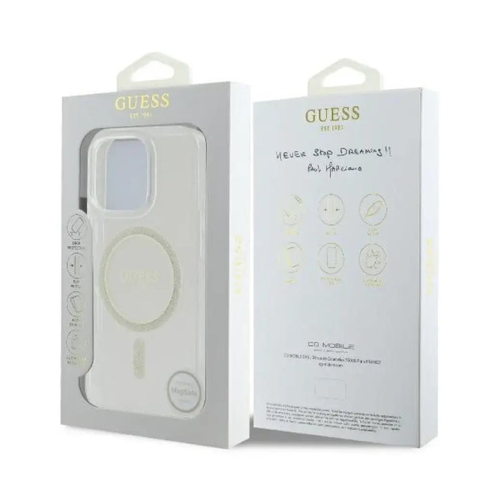 Guess GUHMP16LHFGERET iPhone 16 Pro 6.3’’ прозрачен твърд