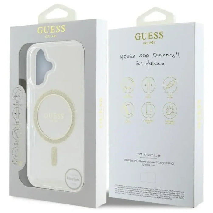 Guess GUHMP16MHFGERET iPhone 16 Plus 6.7’’ прозрачен твърд