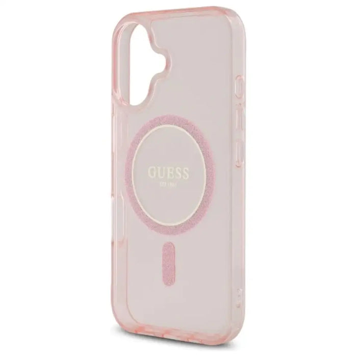 Guess GUHMP16SHFGEREP iPhone 16 6.1’’ розов/розов твърд