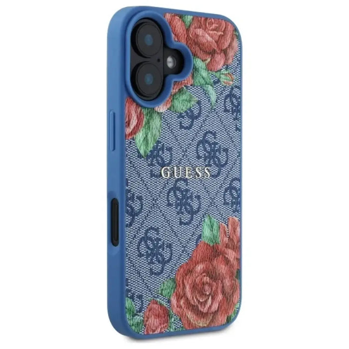 Guess GUHMP16SP4ROPEMCB iPhone 16 6.1’’ син/син твърд калъф