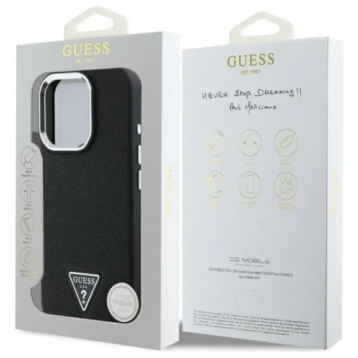 Guess GUHMP16XPGTSPSK iPhone 16 Pro Max 6.3’’ черен/черен