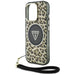 Guess HC IML Leopard Triangle Cord Strap MagSafe Case