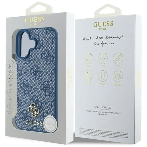 Guess HC PU 4G малък 4G и класически калъф за iPhone 16