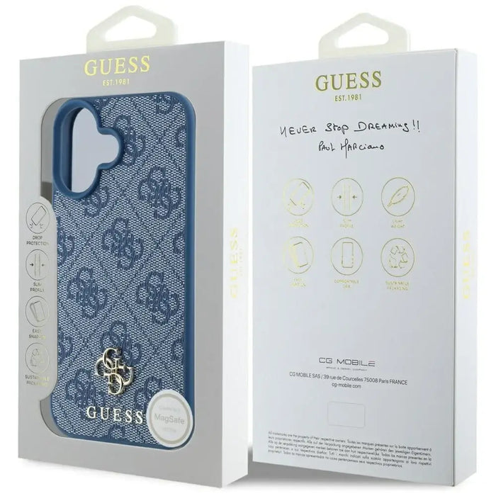 Guess HC PU 4G малък 4G и класически калъф за iPhone 16