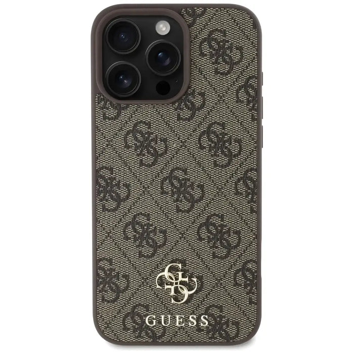 Guess HC PU 4G малък 4G и класически калъф за iPhone 16 Pro