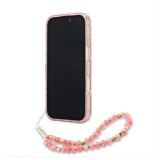 Guess IML Flowers Allover Electro With Pearl Strap MagSafe