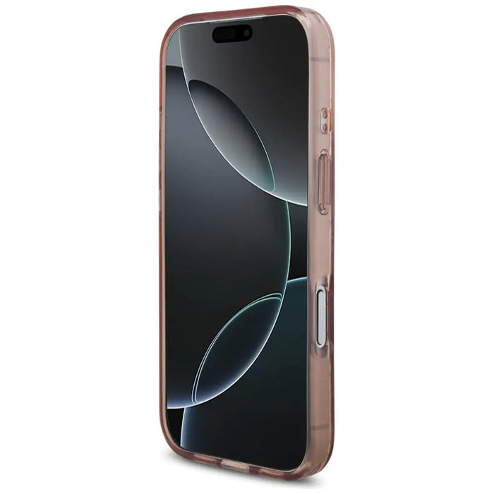 Guess IML Flowers Pearl Strap MagSafe Case за iPhone 17 Pro