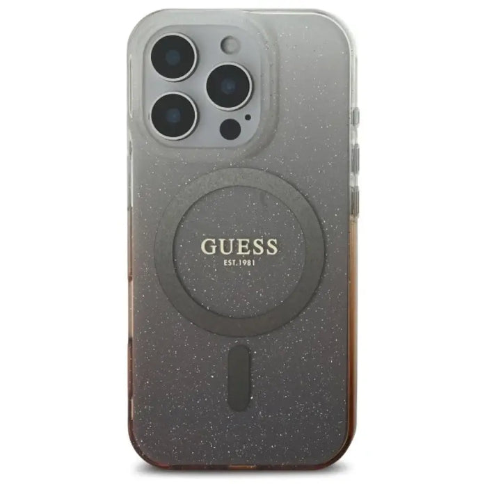Guess IML Glitter Gradient MagSafe калъф за iPhone 16 Pro