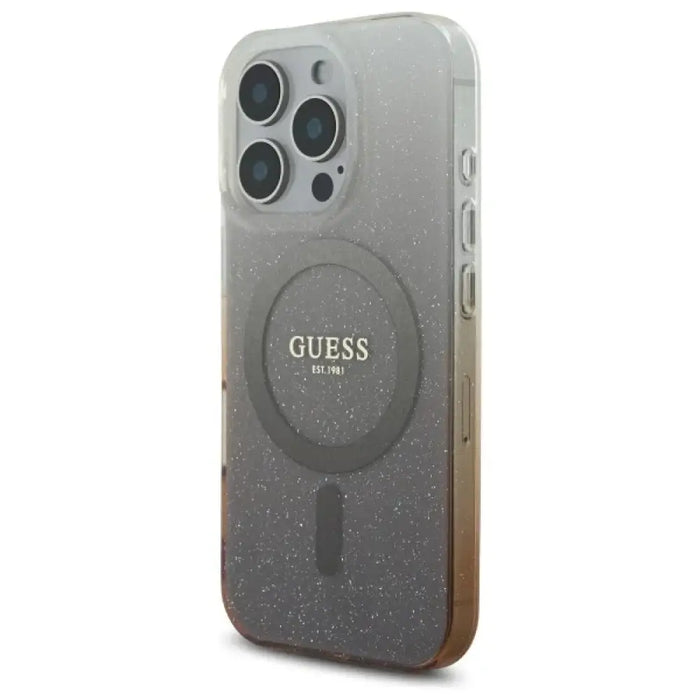 Guess IML Glitter Gradient MagSafe калъф за iPhone 16 Pro