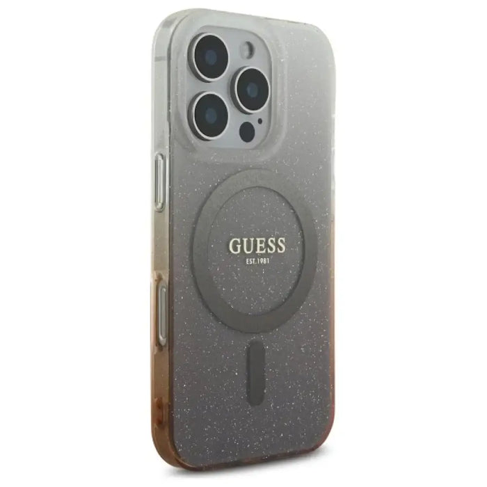 Guess IML Glitter Gradient MagSafe калъф за iPhone 16 Pro