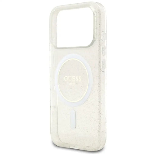 Guess IML Glitter Pearl Strap MagSafe Case за iPhone 17 Pro