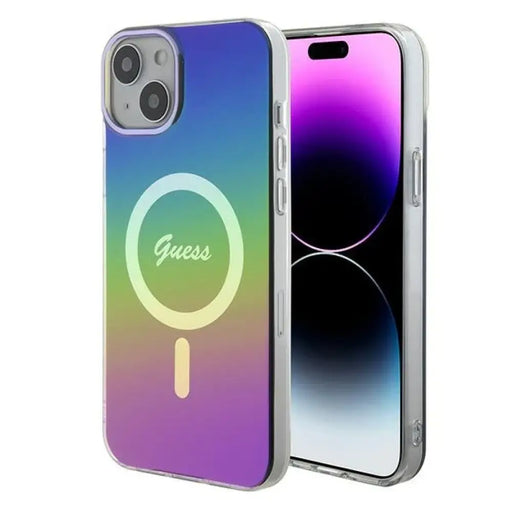 Guess IML Iridescent MagSafe калъф за iPhone 15 / 14 / 13