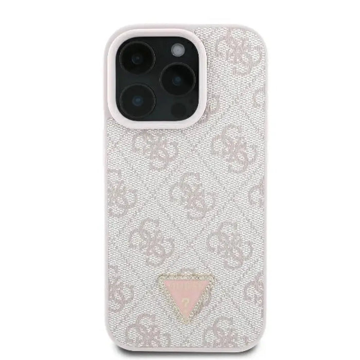 Guess кожен калъф с метално лого Strass Crossbody за iPhone