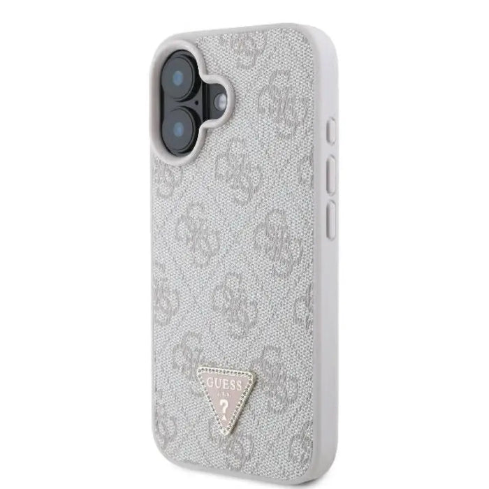 Guess Кожен калъф 4G Triangle Strass MagSafe iPhone 16