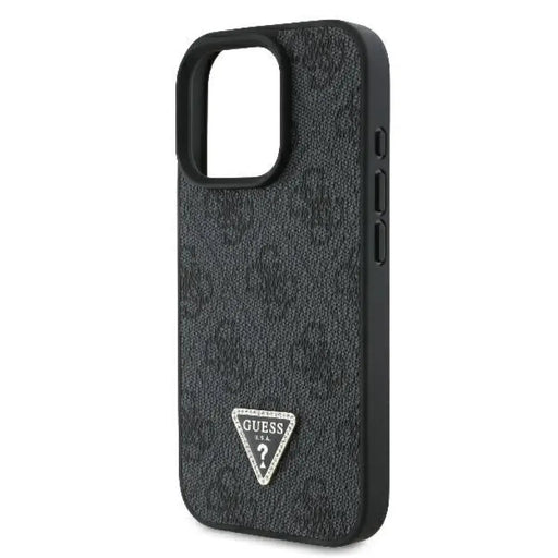 Guess кожен калъф с метално лого Strass Crossbody за iPhone