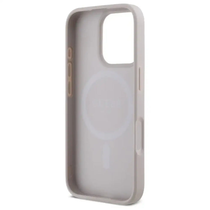 Guess Малък класически калъф MagSafe за iPhone 16 Pro