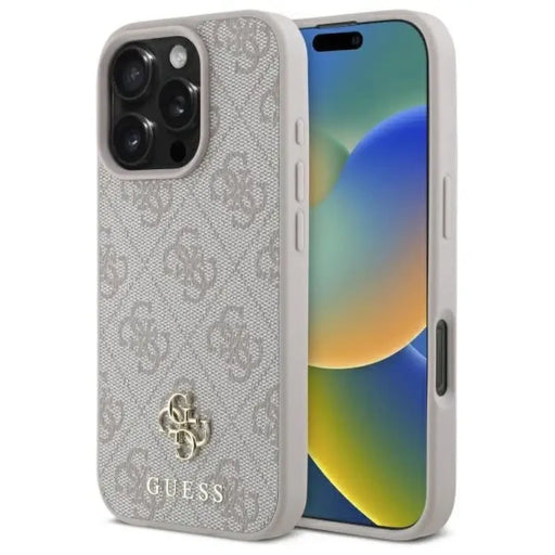 Guess Малък класически калъф MagSafe за iPhone 16 Pro