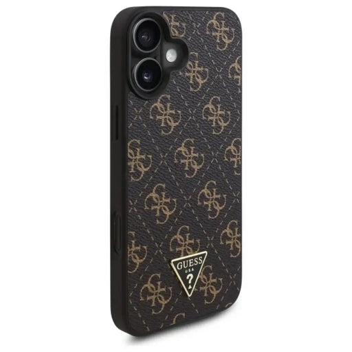 Guess New 4G Triangle Case за iPhone 16 Plus - черен