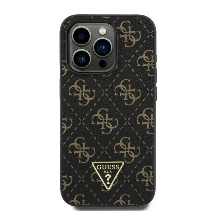 Guess New 4G Triangle Case за iPhone 16 Pro - черен