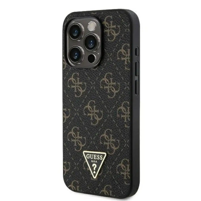 Guess New 4G Triangle Case за iPhone 16 Pro - черен