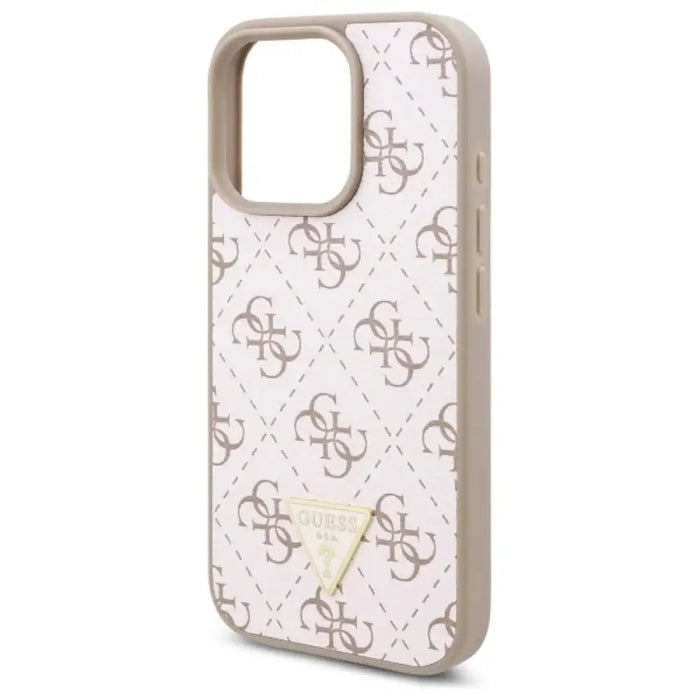 Guess New 4G Triangle Case за iPhone 16 Pro Max - бял