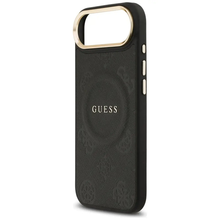 Guess Peony Hot Stamp MagSafe Case for iPhone Air - Black