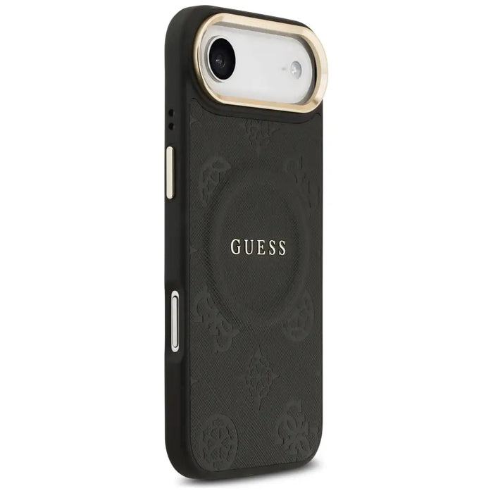Guess Peony Hot Stamp MagSafe Case for iPhone Air - Black