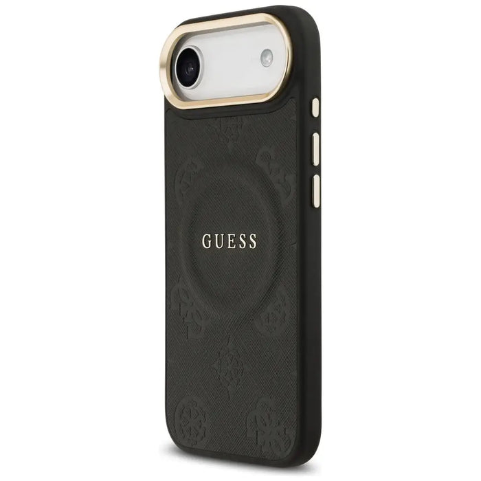 Guess Peony Hot Stamp MagSafe Case for iPhone Air - Black