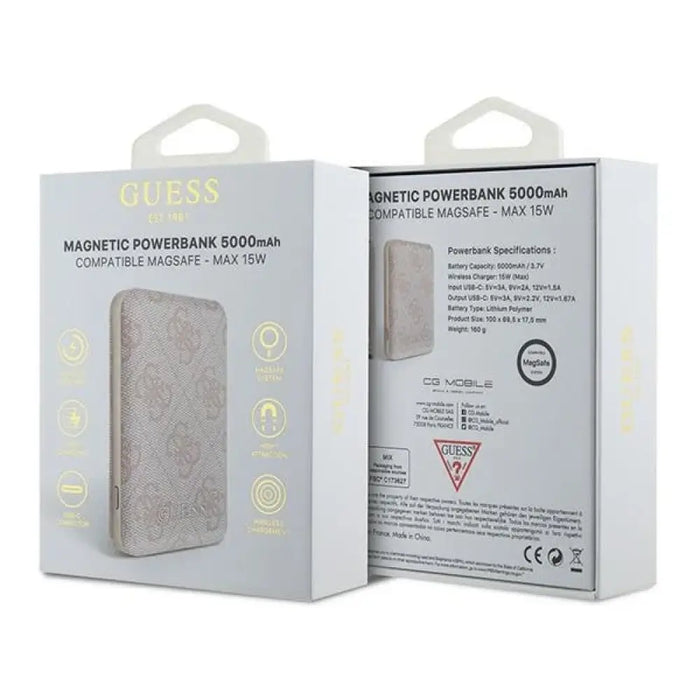 Guess Преносима батерия Powerbank индуктивен 15W