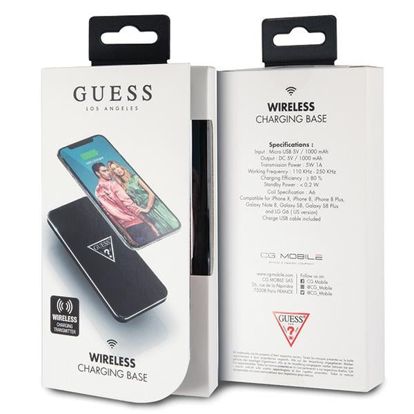 Индуктивно зарядно устройство Guess GUWCP850TLBK черно/черно 1A