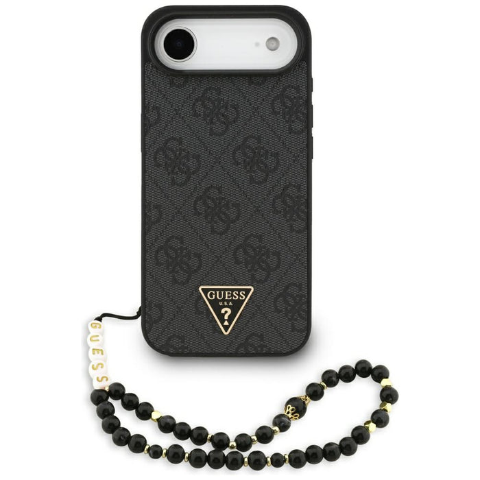 Калъф Guess 4G Strap Triangle Logo MagSafe за iPhone 17 Air - черен