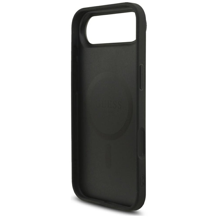 Калъф Guess 4G Strap Triangle Logo MagSafe за iPhone 17 Air - черен