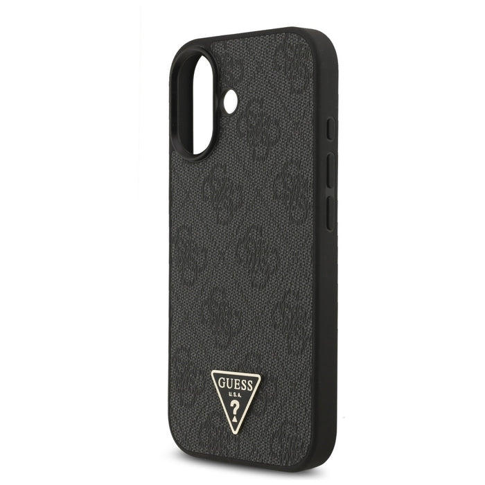 Калъф Guess 4G Strap Triangle Logo MagSafe за iPhone 17 - черен
