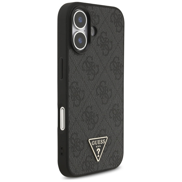 Калъф Guess 4G Strap Triangle Logo MagSafe за iPhone 17 - черен